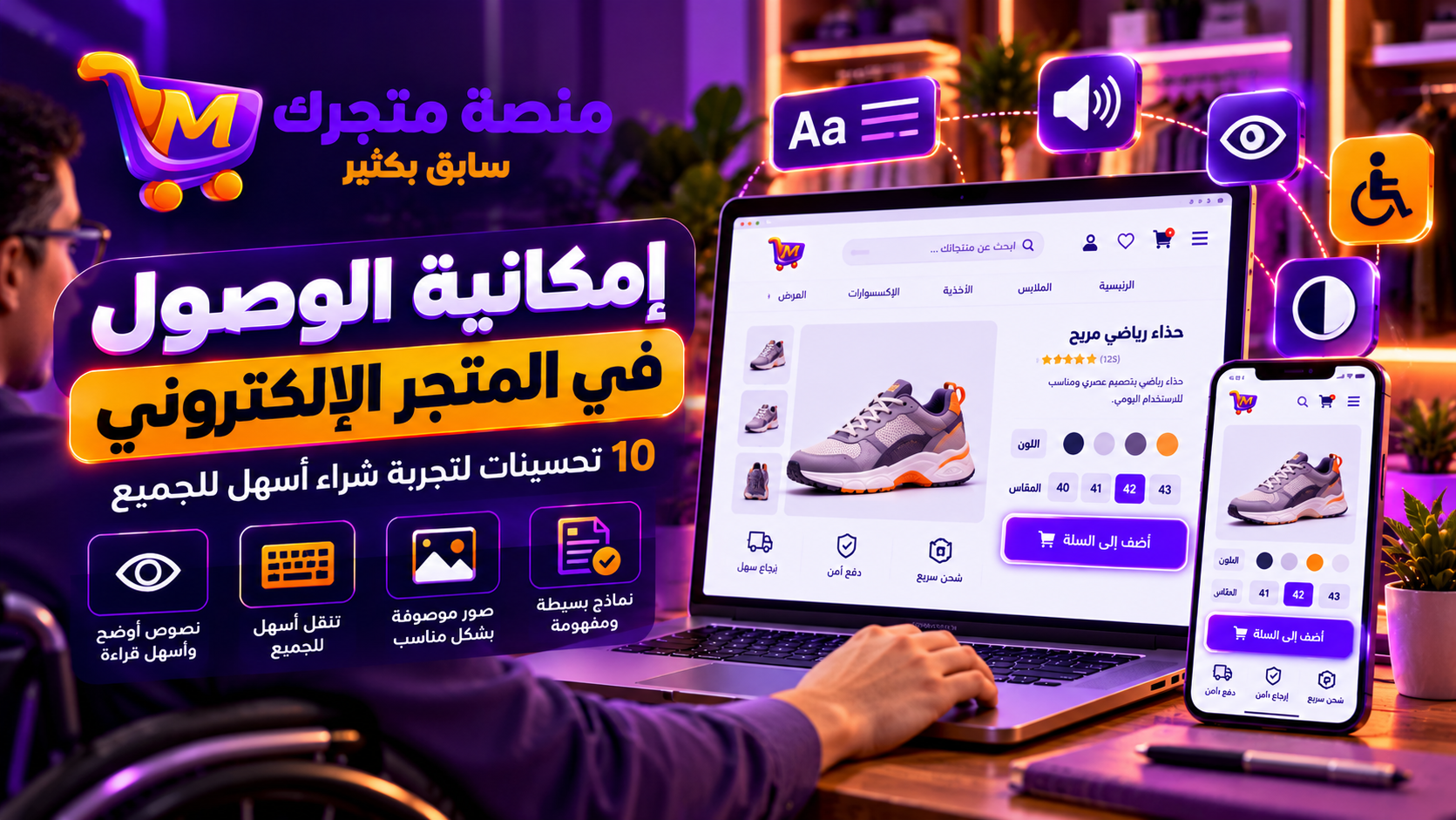 إمكانية الوصول في المتجر الإلكتروني: 10 تحسينات لتجربة شراء أسهل للجميع