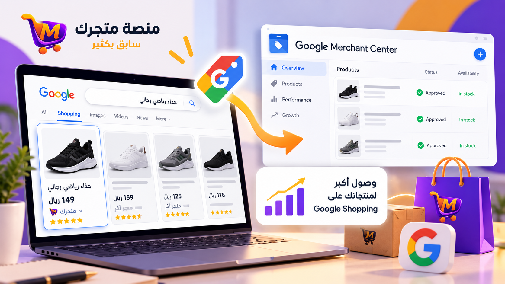 Google Merchant Center للمتجر الإلكتروني: كيف تظهر منتجاتك في Google Shopping؟