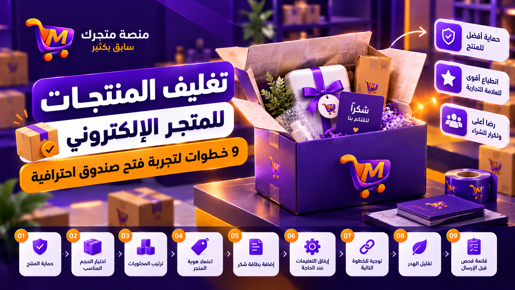 تغليف المنتجات للمتجر الإلكتروني: 9 خطوات لتجربة فتح صندوق احترافية